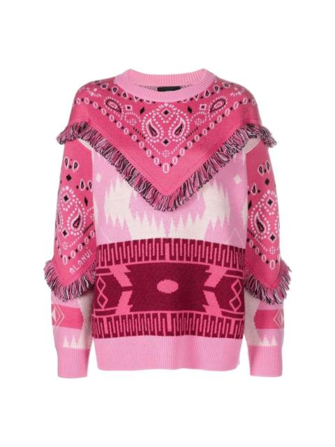 Icon Bandana fringed jumper