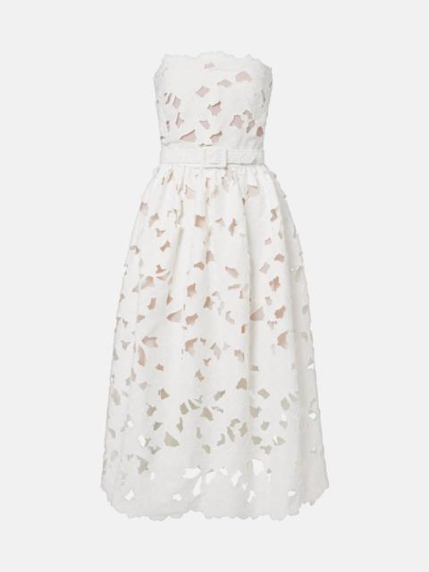 Oscar de la Renta Lace bustier dress