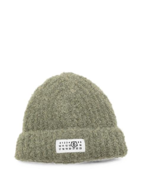 MM6 Maison Margiela Mm6 Maison Margiela Logo-patch Beanie Hat