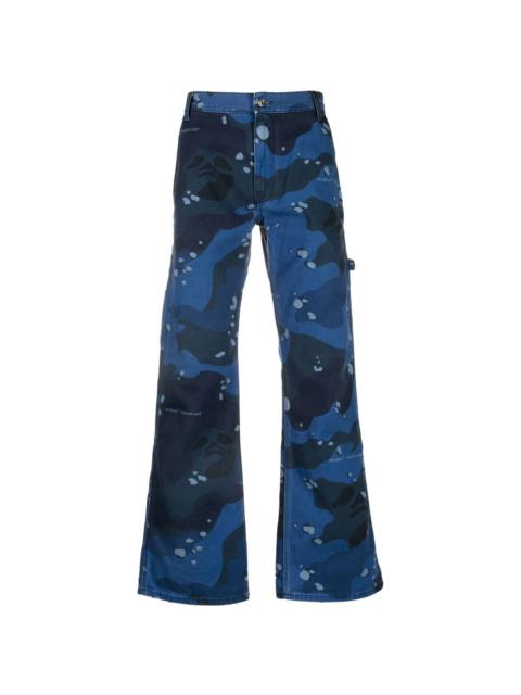 Off-White camouflage-print carpenter jeans