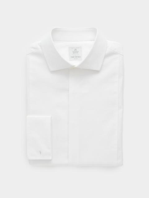 TODD SNYDER Italian Cotton Pique Bib Front Tuxedo Shirt