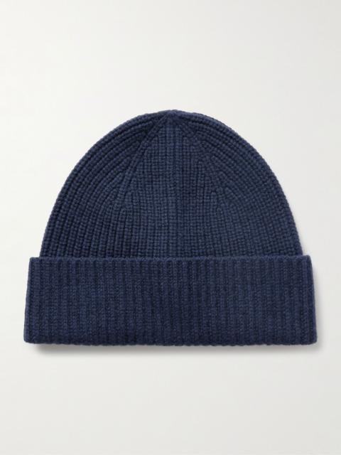 Blue Blue Japan Ribbed Wool and Cashmere-Blend Beanie Navy