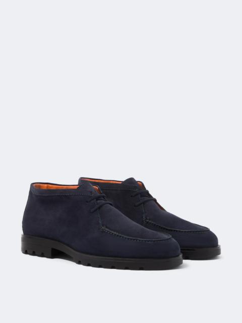 Santoni Rock Wallabee suede boots