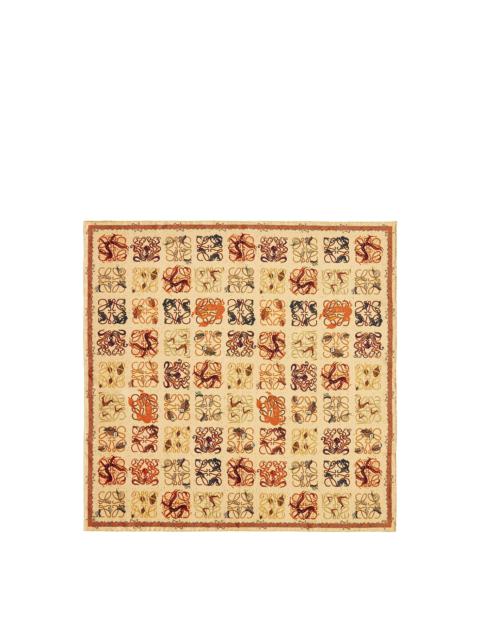 Loewe Animal print scarf in silk