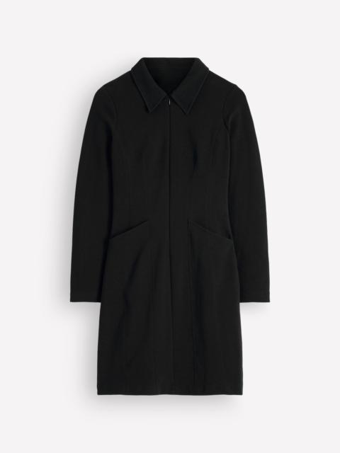 BODEN Nia Ottoman Long Sleeve Dress-Black