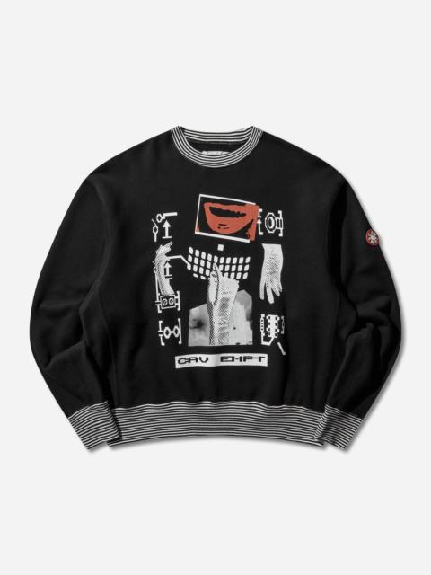 Cav Empt Men's Lips Display Crewneck Sweatshirt Black