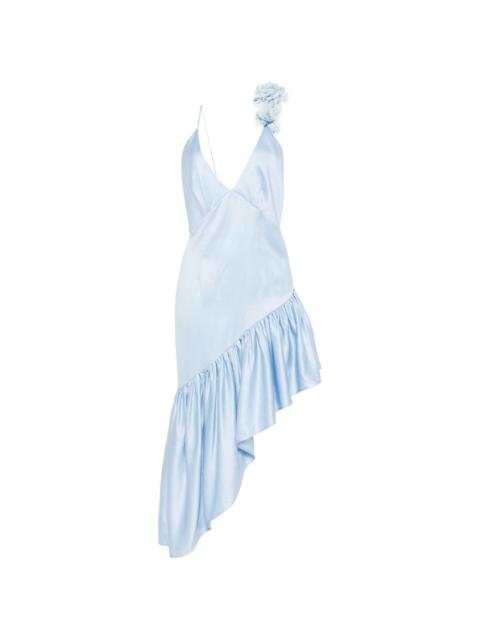 Sandro Laurine ruffled floral midi dress