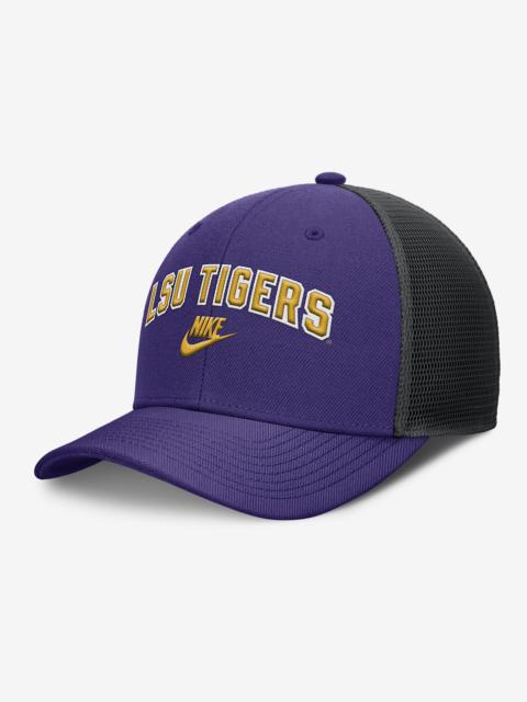 Nike LSU Legacy Arch Rise Men's Nike Dri-FIT College Trucker Adjustable Hat