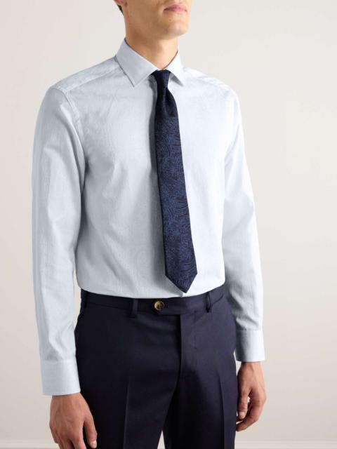 Slim-Fit Cotton-Jacquard Shirt