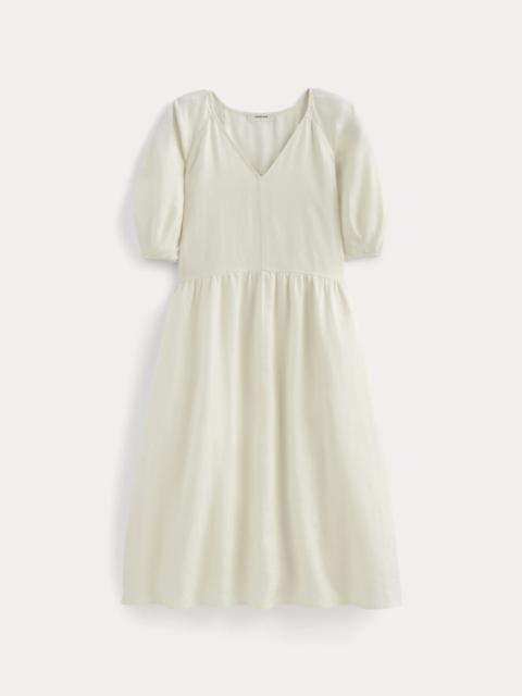 EVERLANE THE LINEN OVERSIZED PUFF-SLEEVE DRESS