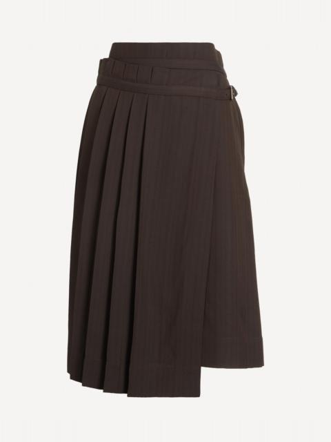 Dries Van Noten Pleated Wrap Skirt