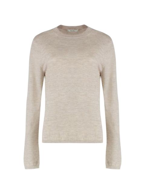 Max Mara fine-knit long-sleeve wool top