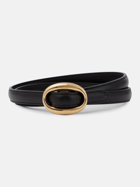 SAINT LAURENT Slim leather belt