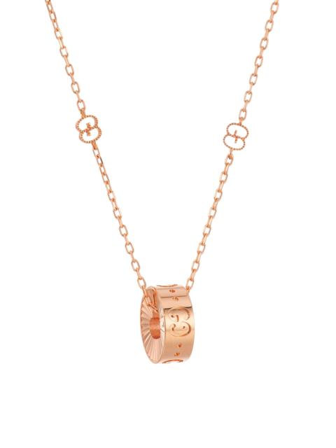 GUCCI Women's Icon 18K Pink Gold GG Pendant Necklace - Pink Gold