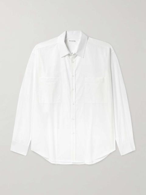 The Frankie Shop Gus Oversized Cotton-Poplin Shirt
