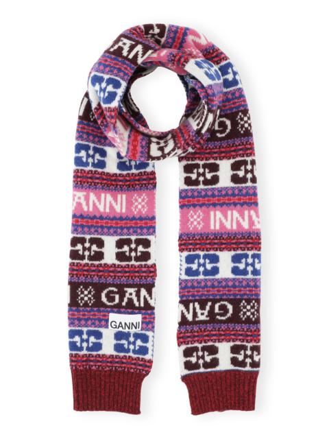GRAPHIC WOOL SCARF