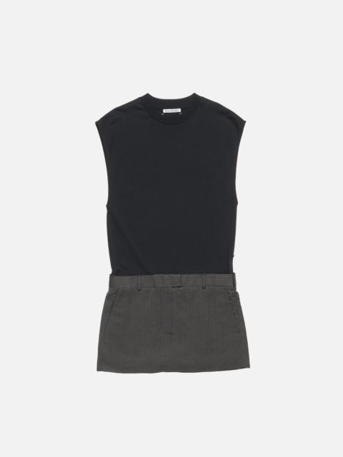 Acne Studios Layered short dress - Black