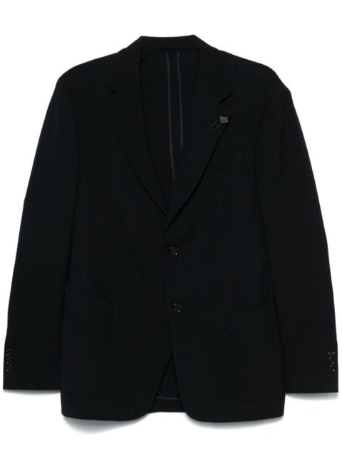 LARDINI herringbone-pattern blazer