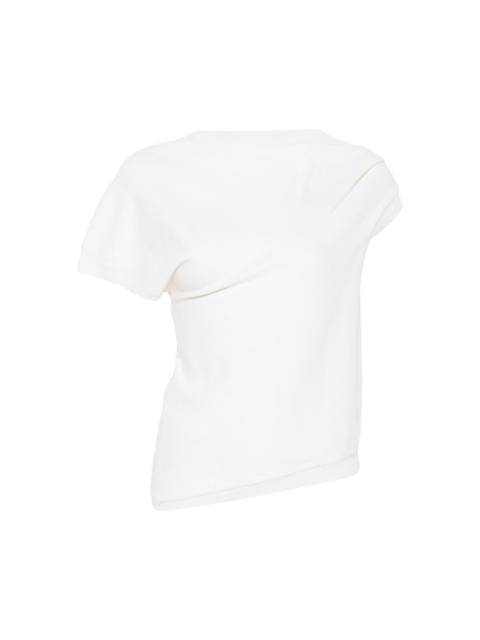 deconstructed knitted top