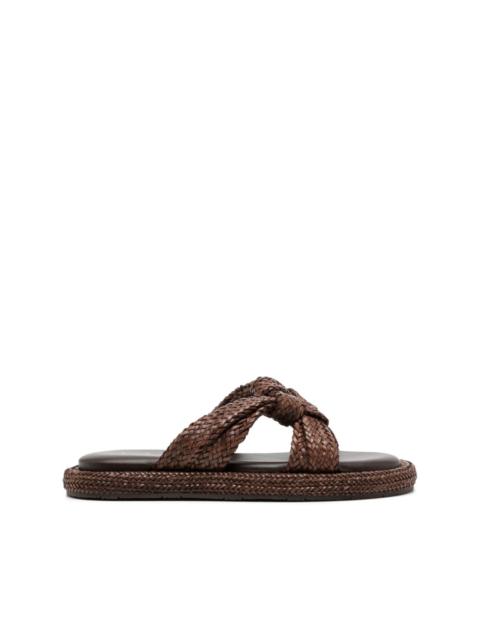 CASADEI Dama Lido faux-leather sandals
