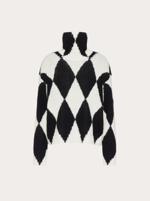 Valentino CASHMERE WOOL JACQUARD SWEATER