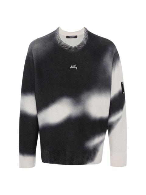 A-COLD-WALL* Gradient logo-embroidered jumper
