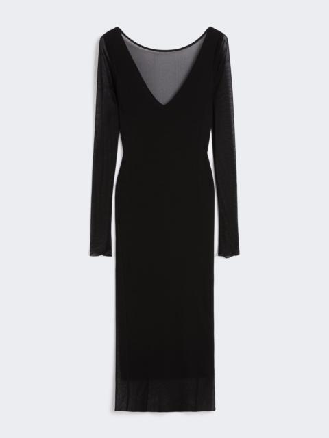 Max Mara NASELLO Midi dress in mesh jersey