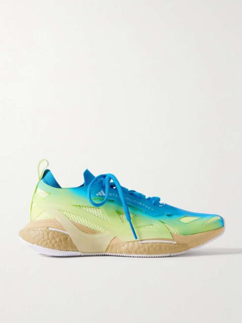adidas Solarglide Primeknit and rubber sneakers Blue