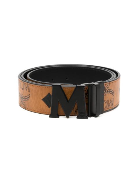 MCM Claus Maxi printed reversible belt