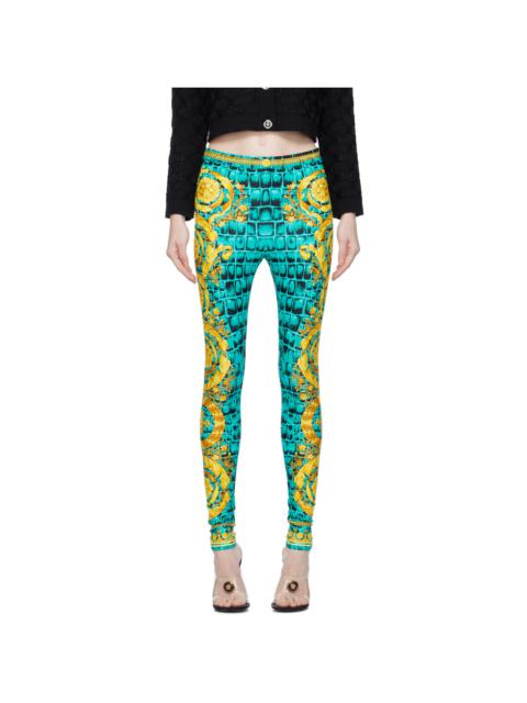VERSACE Barocco-print slip-on leggings