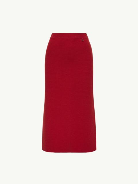 Moncler Wool & Cashmere Blend Midi Skirt