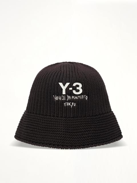 Y-3 Knitted Hat in Black
