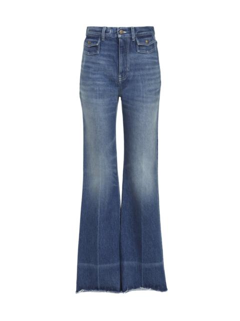Chloé HIGH-RISE FLARE JEANS IN DENIM