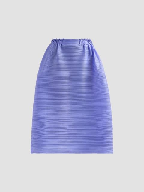 Pleats Please Issey Miyake Women's Bouncy Basket Plisse Midi Skirt - Steel Blue