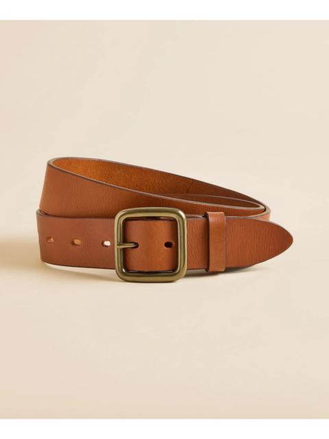 Brooks Brothers Leather Square Buckle Belt
