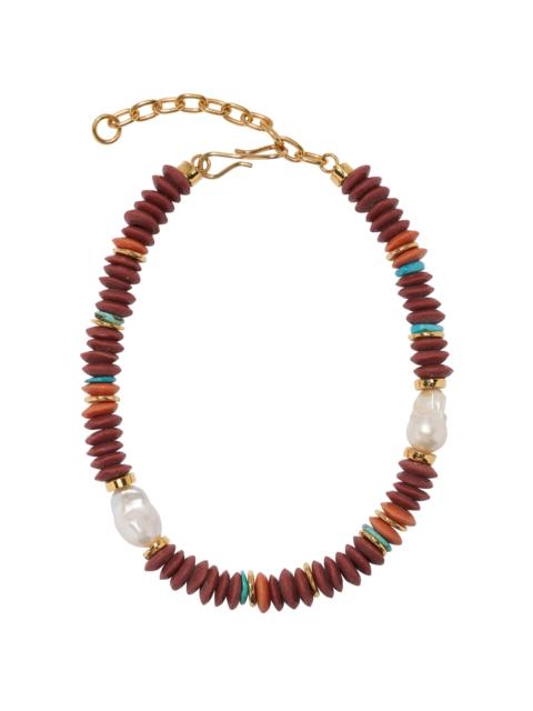Umi Necklace In Rust multi