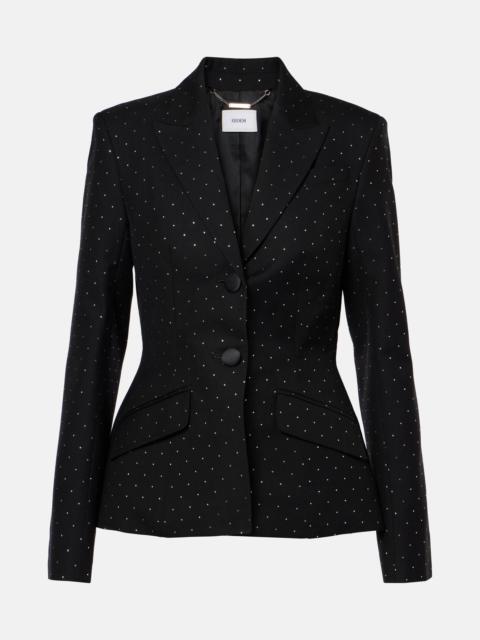 Erdem Polka-dot cotton and wool blazer