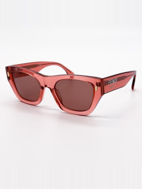 NEW FENDI FE40100I 72S SHINY PINK WOMEN SUNGLASSES FENDI FENDI NEW FENDI FE40100I 72S SHINY PINK WOMEN SUNGLASSES  main image 4