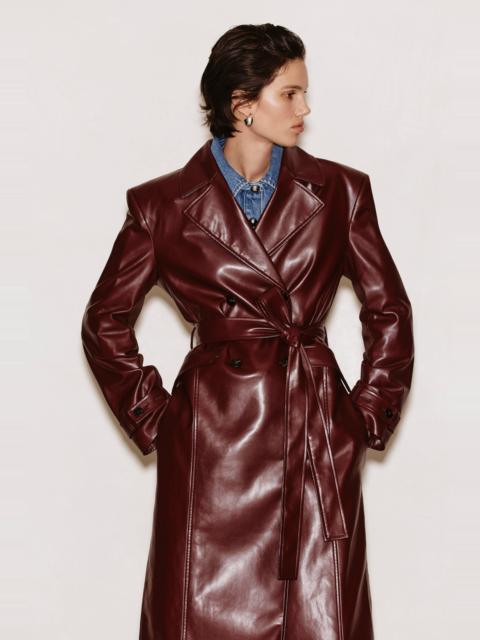LAMARQUE IOLANTHE | Faux Leather Trench Coat