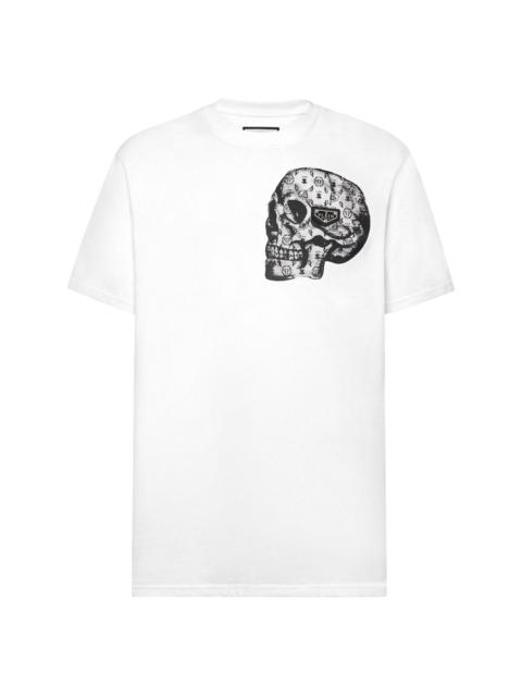 skull-print cotton T-shirt