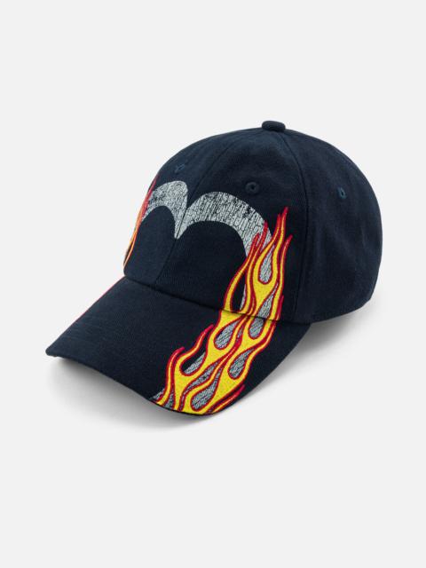 EVISU Flaming Daicock Embroidered Baseball Cap