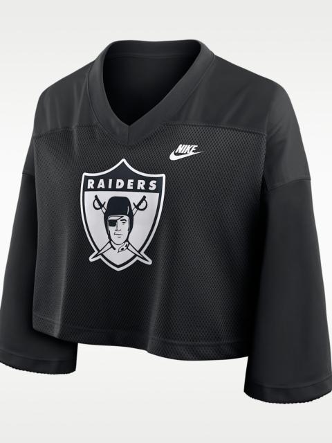 Nike Las Vegas Raiders Rewind Fashion Women's Nike Dri-FIT NFL Cropped Jersey