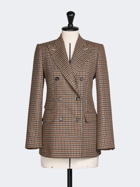 Max Mara DESERTO Double-breasted mouliné wool twill blazer - BEIGE