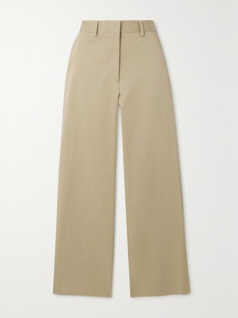 MATTEAU + Net Sustain Organic Cotton-blend Twill Straight-leg Pants