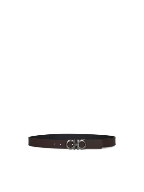 FERRAGAMO gancini buckle leather belt