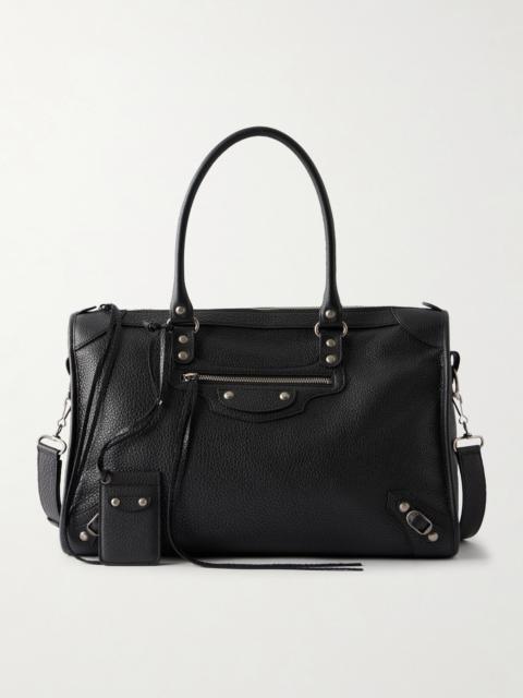 BALENCIAGA Le City Business Large Full-Grain Leather Weekend Bag