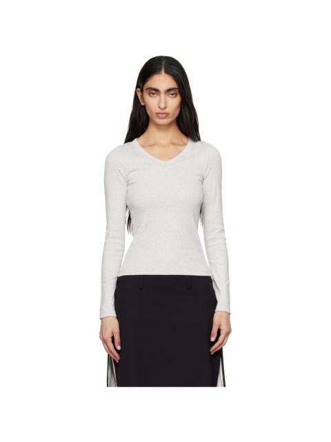 FLORE FLORE Gray Jill Longsleeve T-shirt