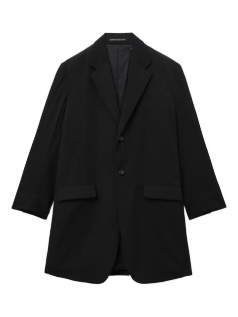 Yohji Yamamoto single-breasted wool coat