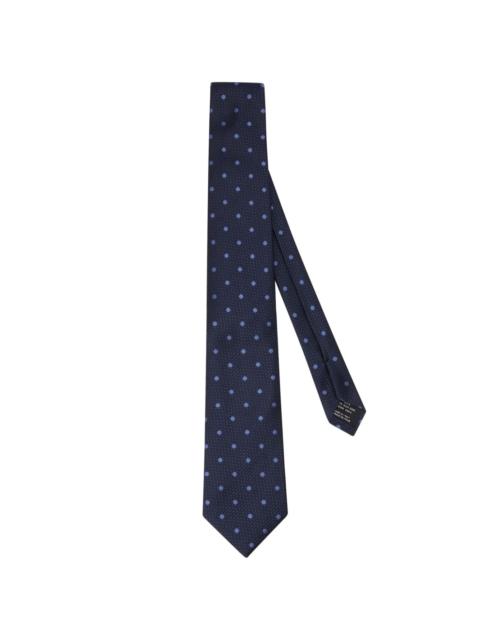 polka-dot mulberry silk tie