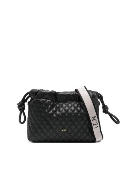 N°21 quilted drawstring cross body bag